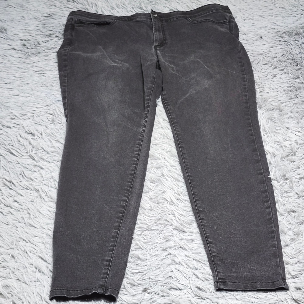 J.Jill Jeans 5-Pocket Leggings Women Size 16 Black Stretch Skinny Casual Denim
